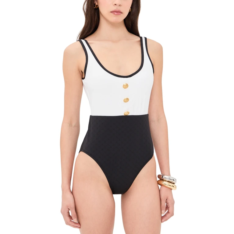 L'AGENCE Fine Line Mila One Piece White XS
