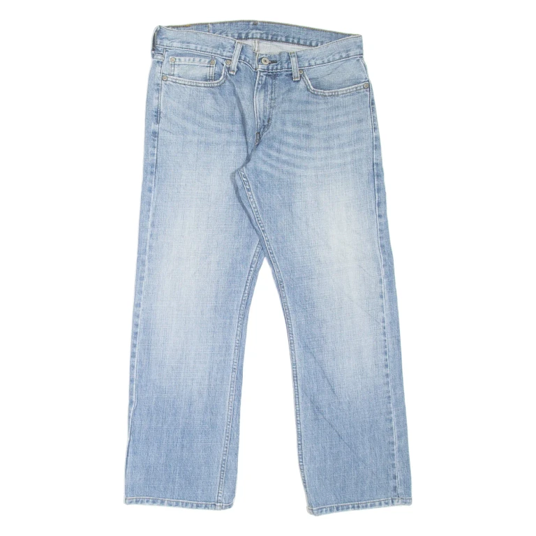 LEVI'S 514 Jeans Mens Blue Slim Straight Stone Wash W32 L30