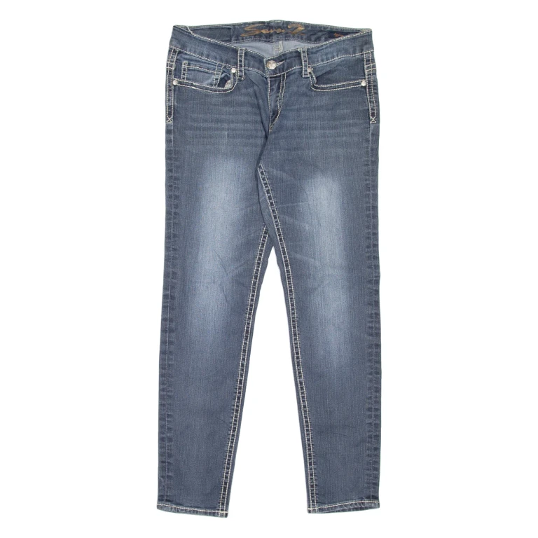SEVEN7 Legging Womens Jeans Blue Slim Skinny Stone Wash W31 L29