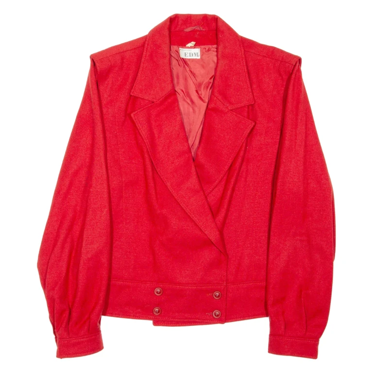 CREATIONS EDM Womens Blazer Coat Red S
