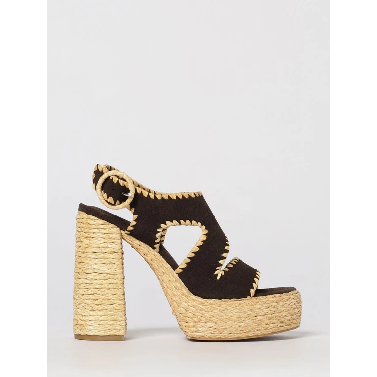 Heeled Sandal Woman color Brown (1105CHOCOLATE)