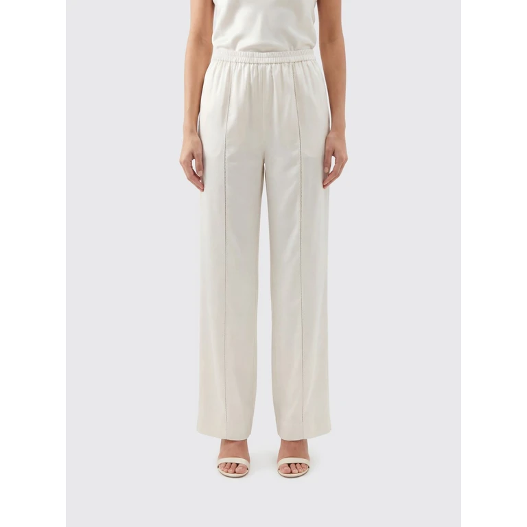 LOULOU DE SAISON Pants Woman color Ivory (LARSIVORY)