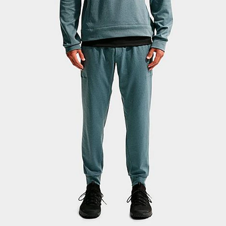 Nike Men's Primary NanoKnit Dri-FIT UV Protection Performance Jogger Pants in Mineral Slate/Black Spruce/Heather Size: XS