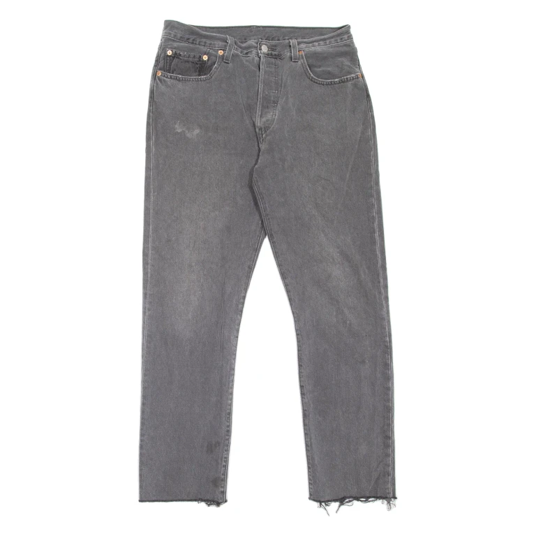 LEVI'S 501 Jeans Womens Grey Regular Straight W31 L30