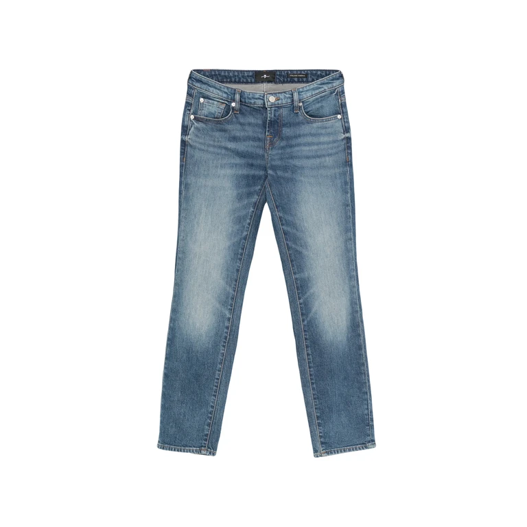 Faded Five-pocket Jeans