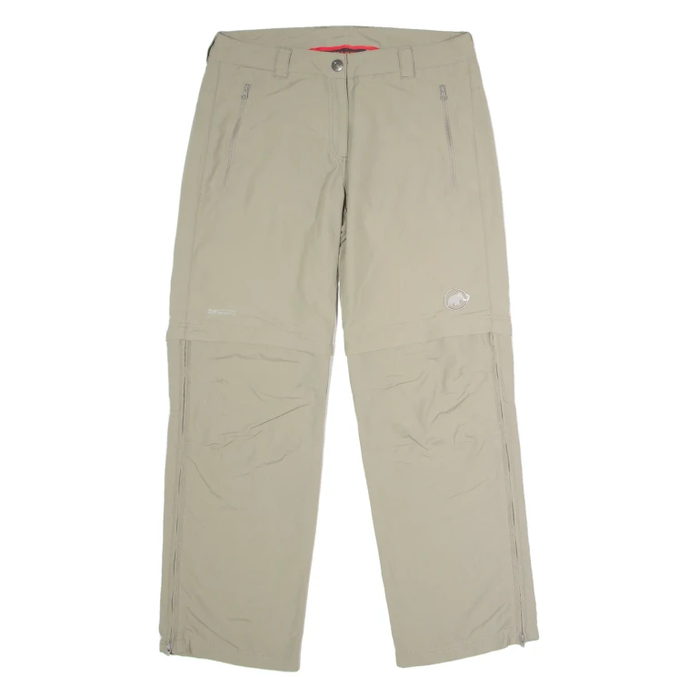MAMMUT Outdoor Womens Trousers Beige Regular Straight W32 L27