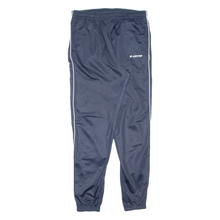 LOTTO Mens Track Pants Blue Tapered L W30 L31