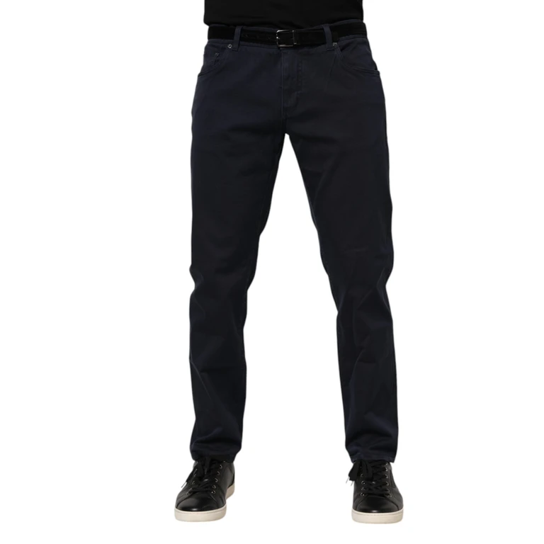 Dolce & Gabbana Blue Cotton Tapered Denim Jeans Clothing - Men