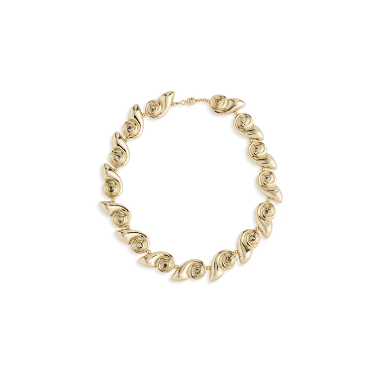Luv Aj The Palma Shell Statement Necklace Gold One Size