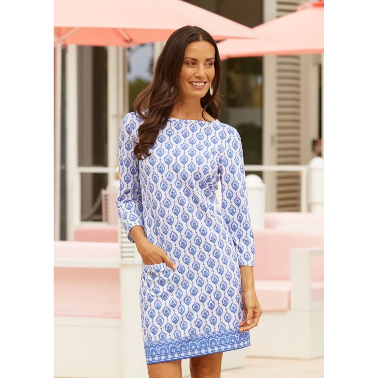 Palm Beach Cabana Shift Dress
