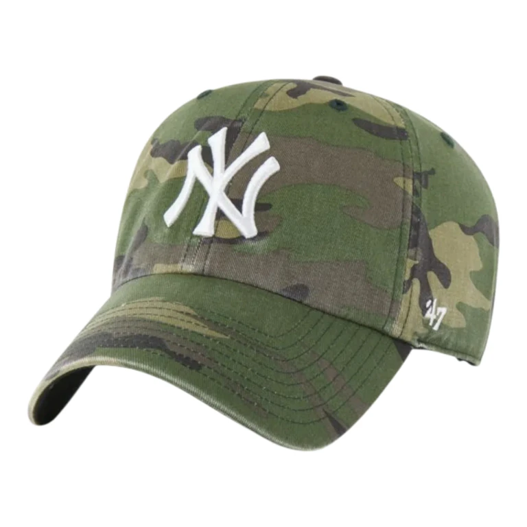Clean Up New York Yankees Strapback Hat - Camo Adjustable Cap