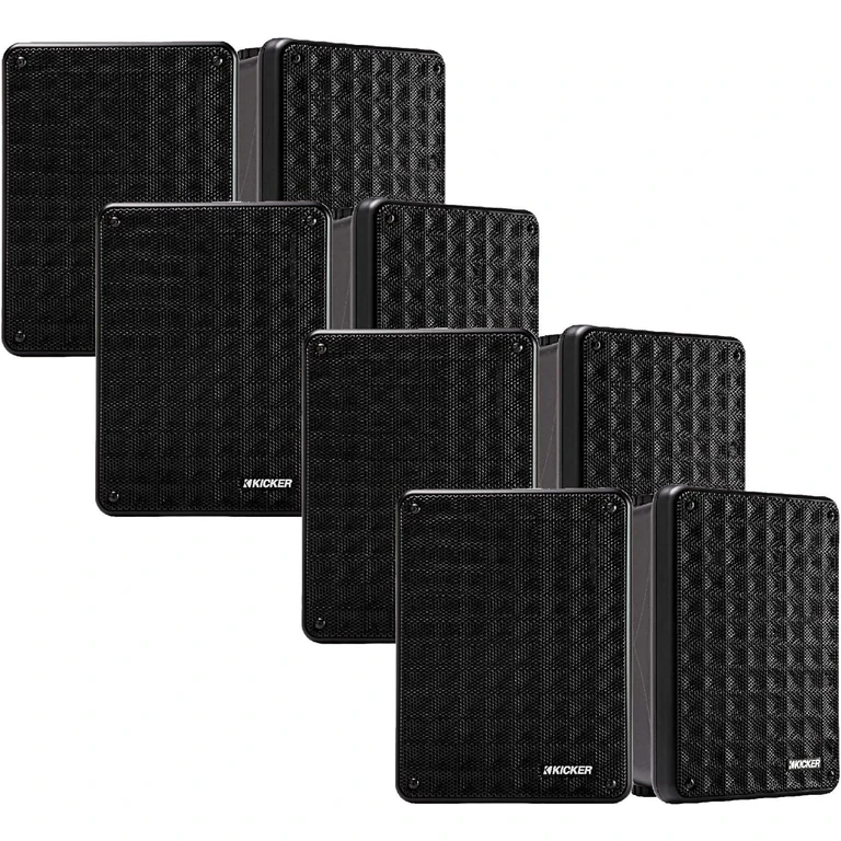 KB6 2-Way Full Range Indoor Outdoor Speakers (8 Speaker Bundle)