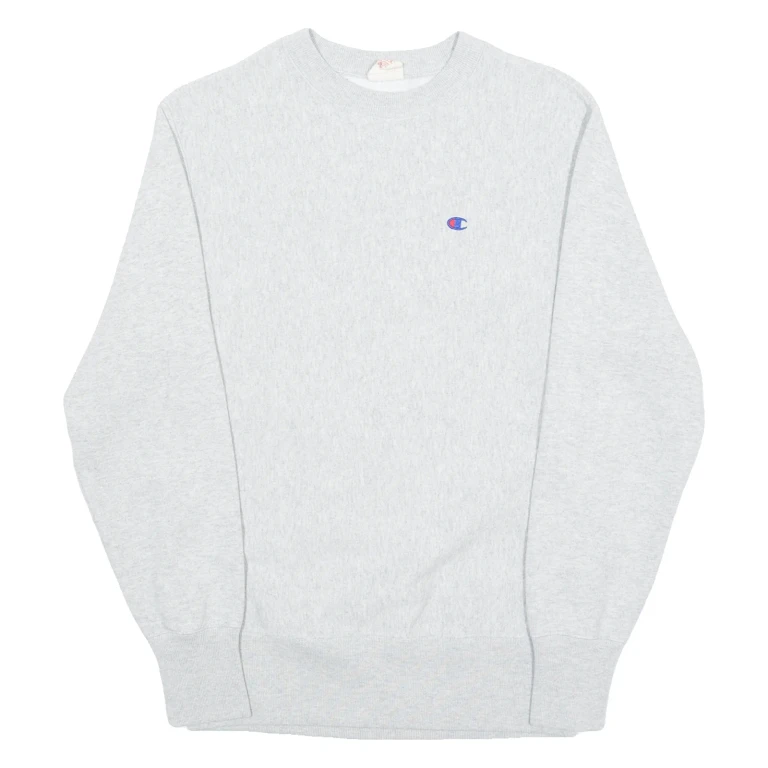 CHAMPION REVERSE WEAVE Mens Sweatshirt Grey Crew Neck S