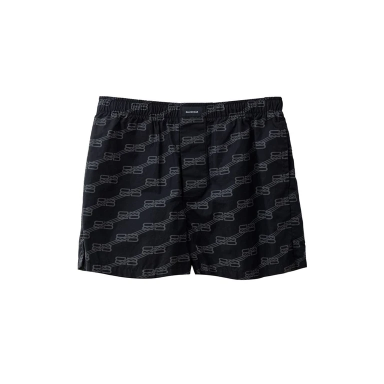 Black Cotton Bermuda Shorts - Women