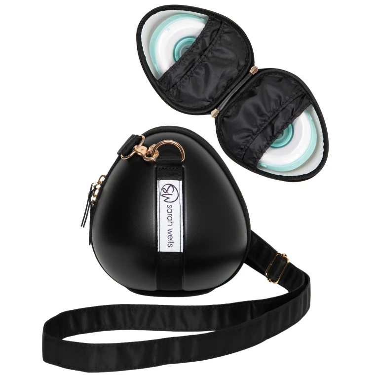 Sarah Wells Milkwear Wearable Pump Case - Hard Shell Organizer & Strap - Fits Most Wearable Pumps