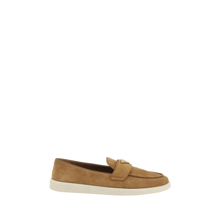 Brown Calf Leather Bos Taurus Slip-On Loafers - Women