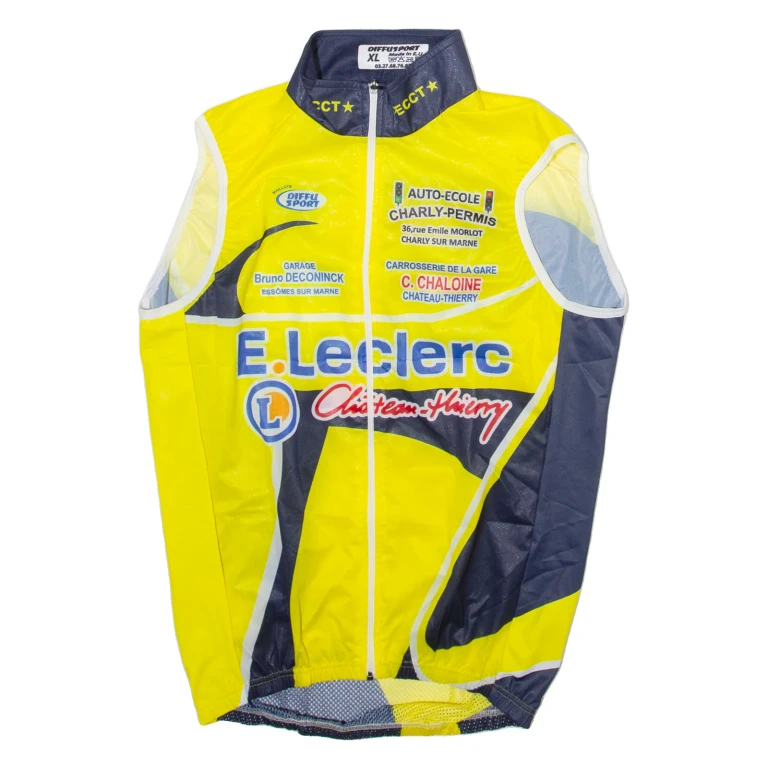 DIFFUSPORT Mens Jersey Yellow Sleeveless XL