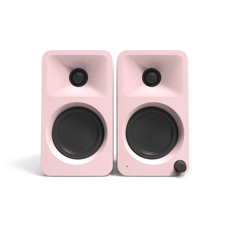 Kanto ORA Bluetooth Desktop Speakers - Pink, Set of 2