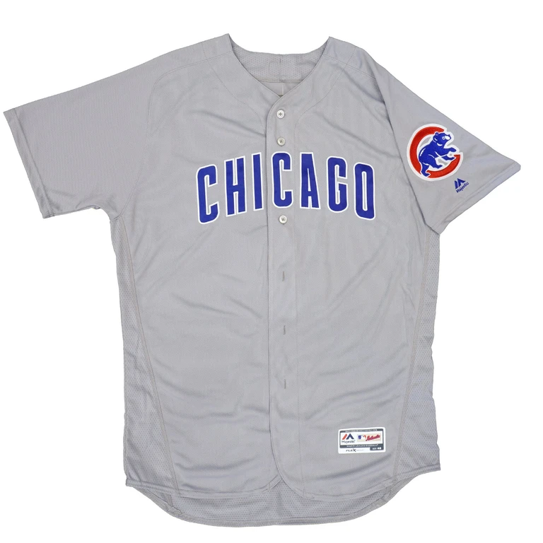 Men's MLB Chicago Cubs Authentic On Field Flex Base Jersey Gray