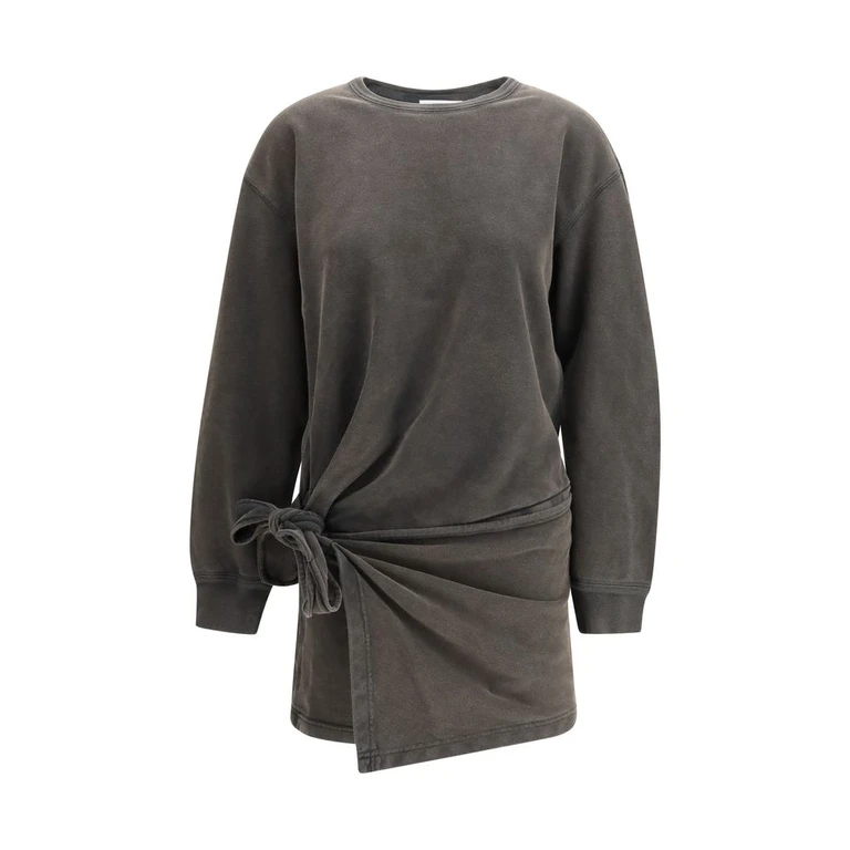 Marant Etoile Gray Cotton Casual Dress - Women