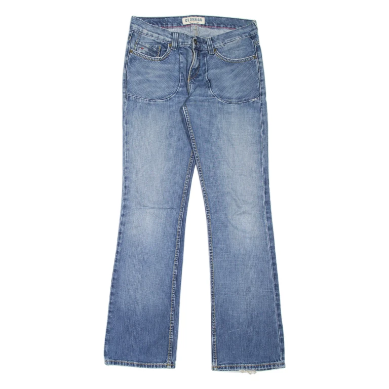 HILFIGER DENIM Clannad Womens Jeans Blue Regular Bootcut Stone Wash W31 L34