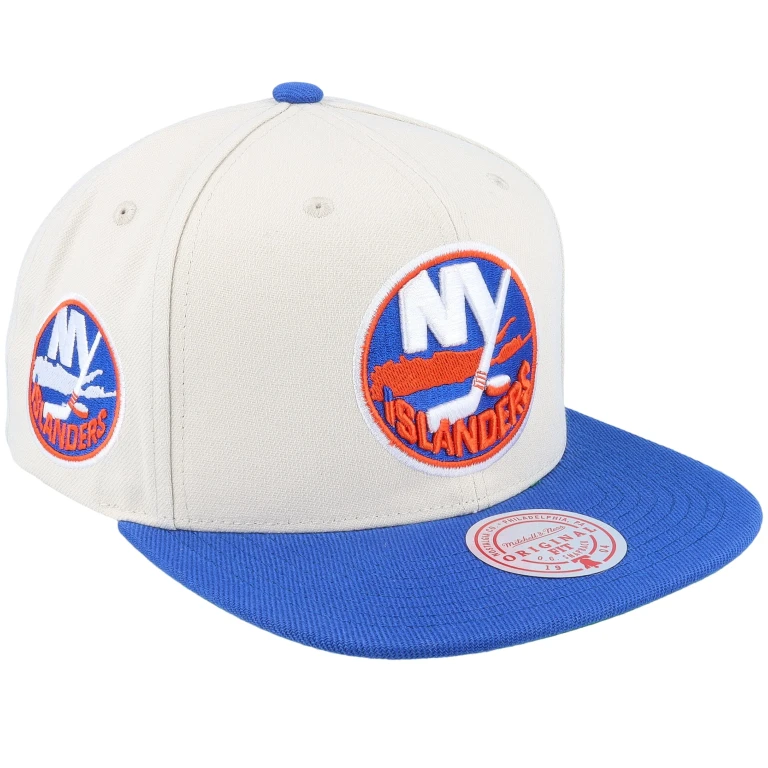 Men's NHL Vintage Off-White Snapback Islanders Snapback Caps