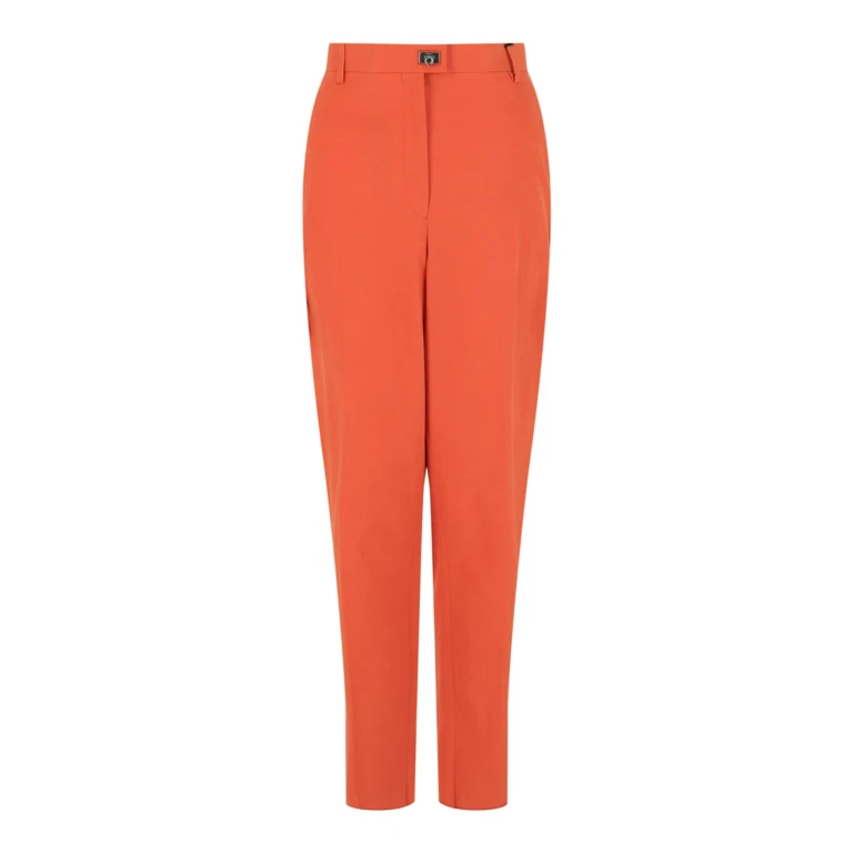 Gancini-Plaque Straight-Leg Trousers