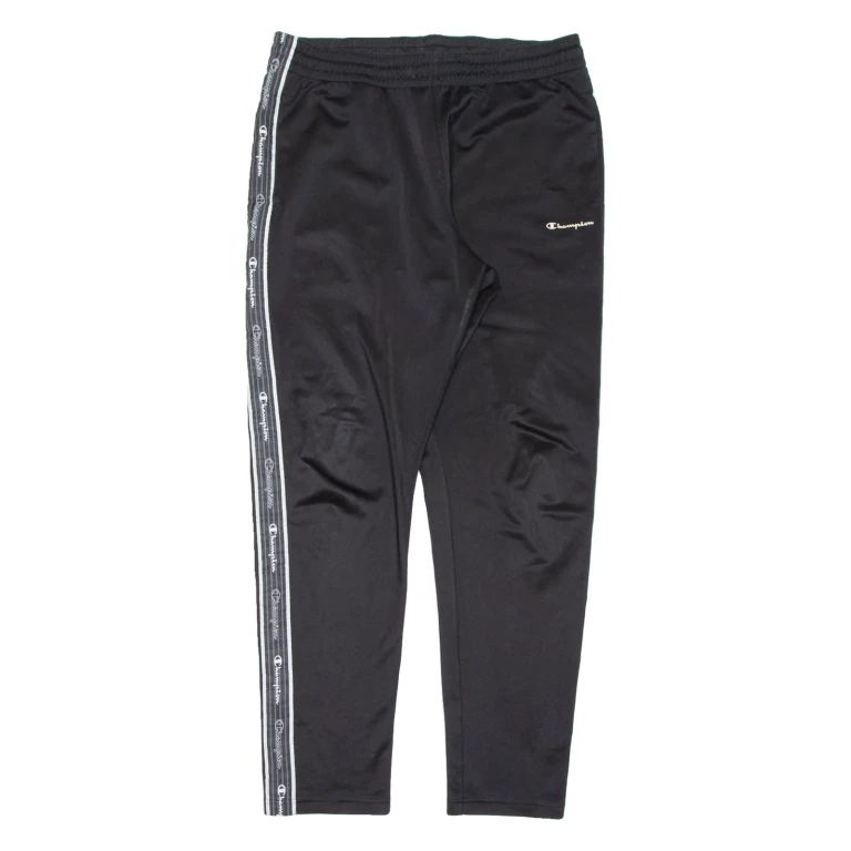 CHAMPION Mens Track Pants Black Tapered XL W33 L31