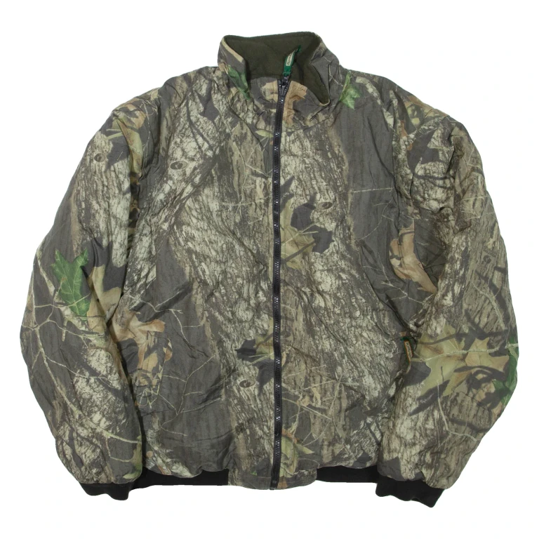 REMINGTON Mens Jacket Green Camouflage L