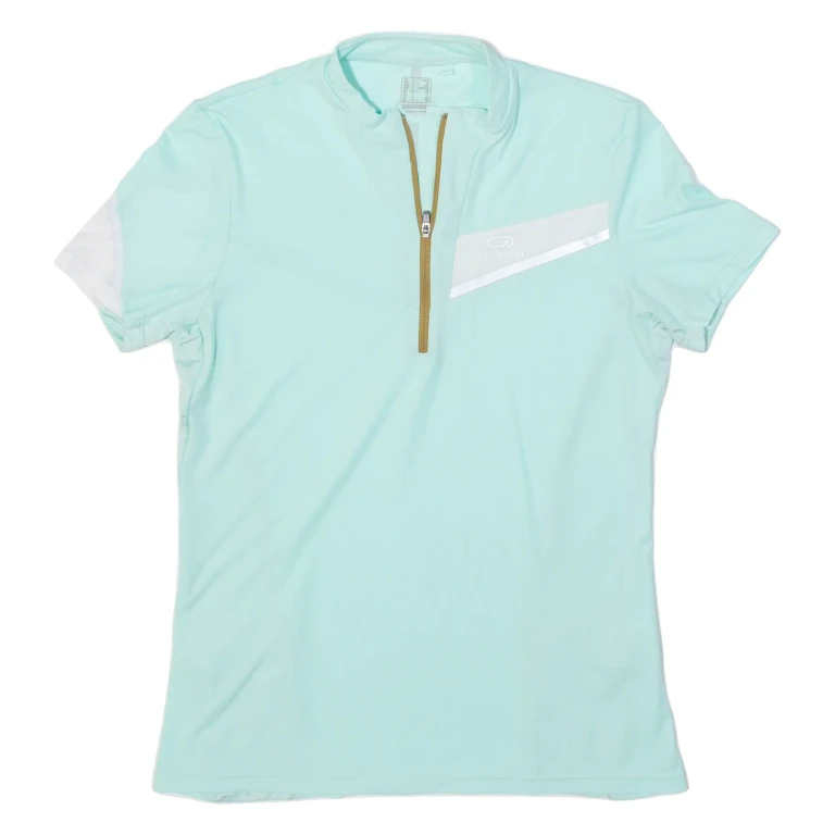 DECATHLON Cycling Womens Jersey Blue 1/4 Zip XS