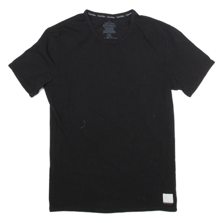 CALVIN KLEIN Mens T-Shirt Black S