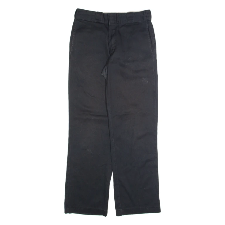 DICKIES Chino Mens Trousers Black Regular Straight W29 L30