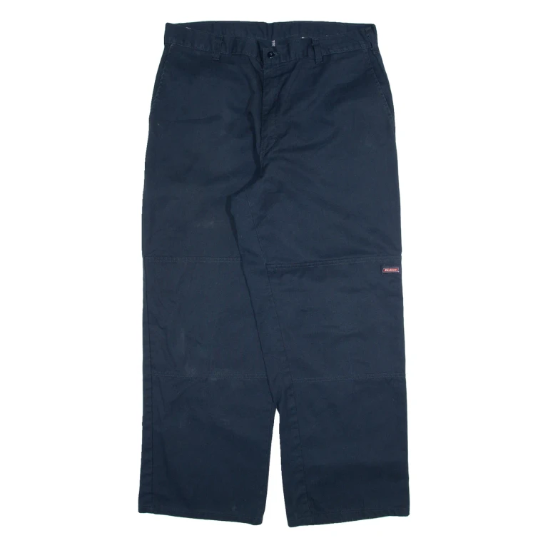 DICKIES Mens Trousers Blue Relaxed Straight W36 L30