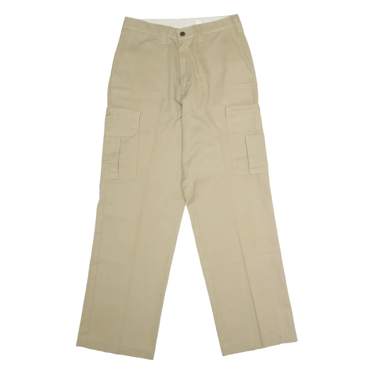 DICKIES Workwear Cargo Mens Trousers Beige Regular Straight W30 L32