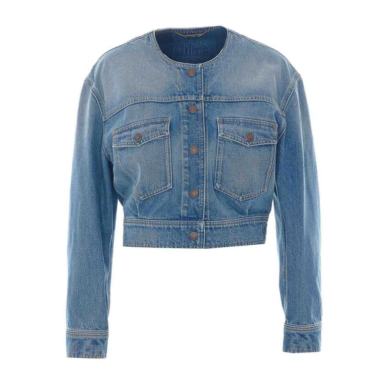 Chloe' Veste En Jean - Bleu (26UDV1015340C)