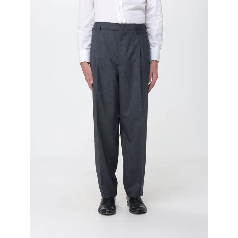 Wide-Leg Wool Tailored Trousers (M032PS2440C795)