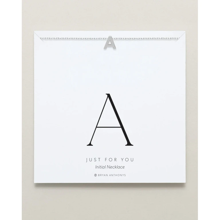 Just For You Initial Necklace - A