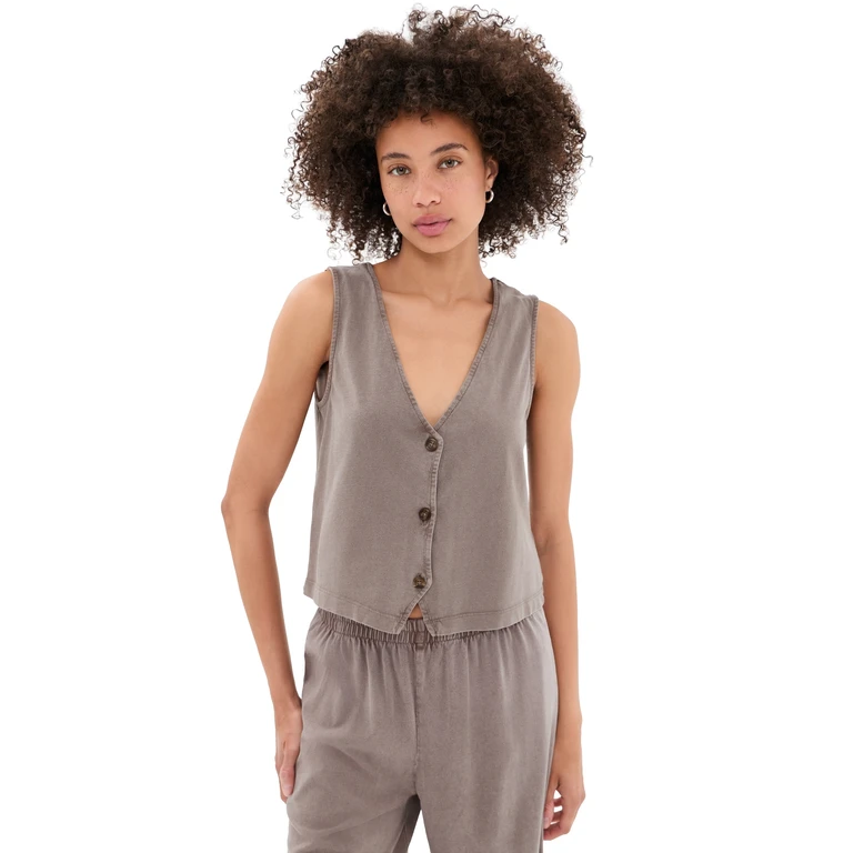 Z Supply Noelle Top Perfectly Taupe M