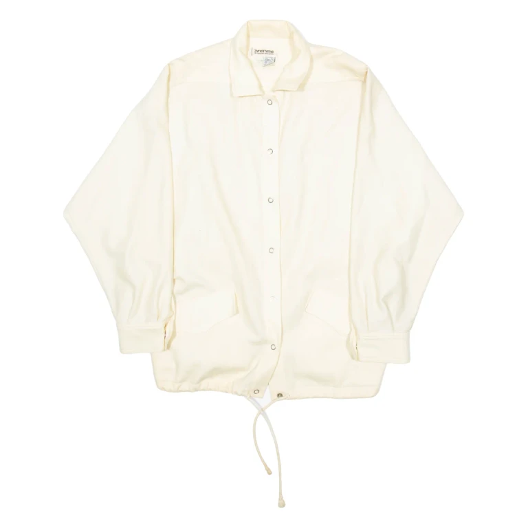 SYNONYM Womens Coach Jacket Cream Wool M