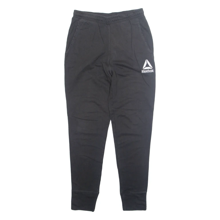 REEBOK Womens Joggers Black Tapered M W30 L30