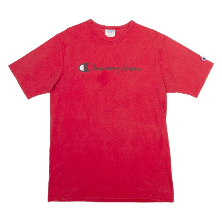 CHAMPION Mens T-Shirt Red L