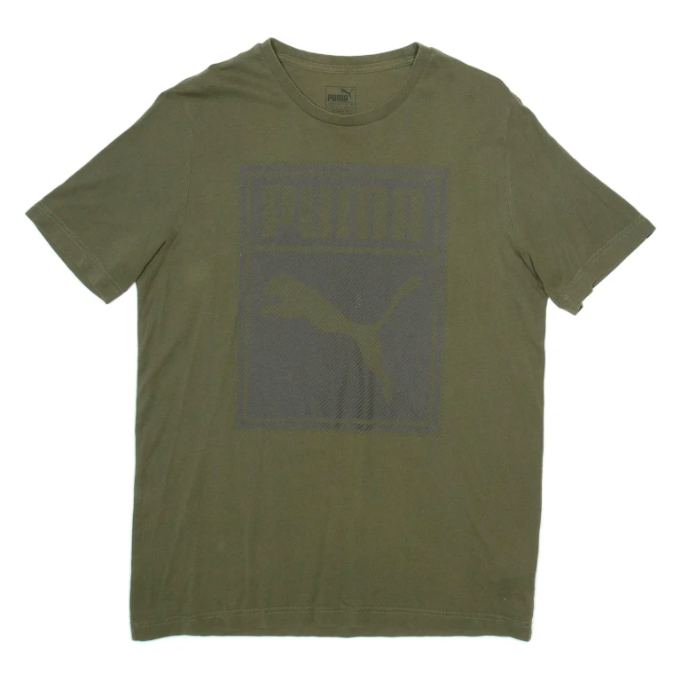 PUMA Mens T-Shirt Green M