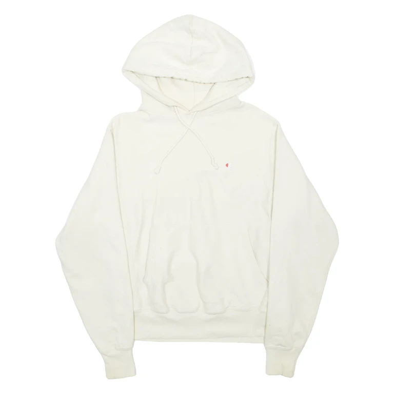 CHAMPION REVERSE WEAVE Mens Cream Hoodie S