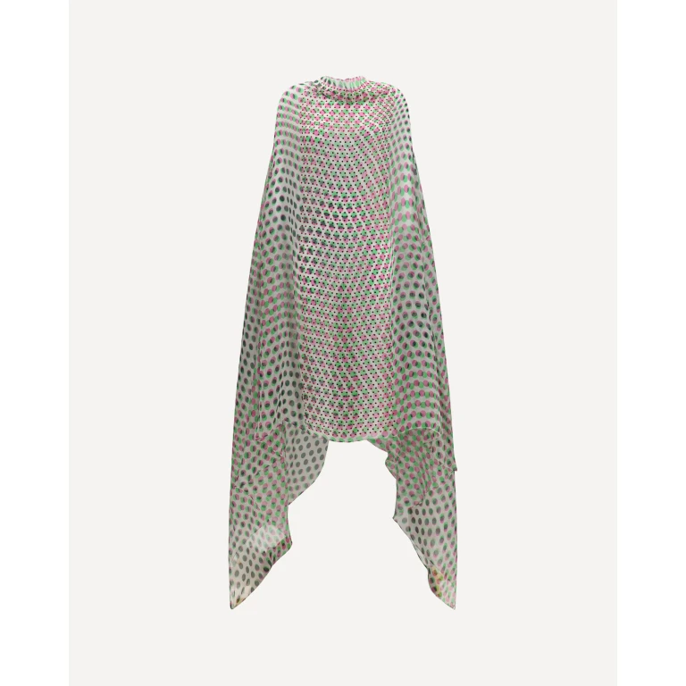 Abito a Cappa a Pois Dries Van Noten