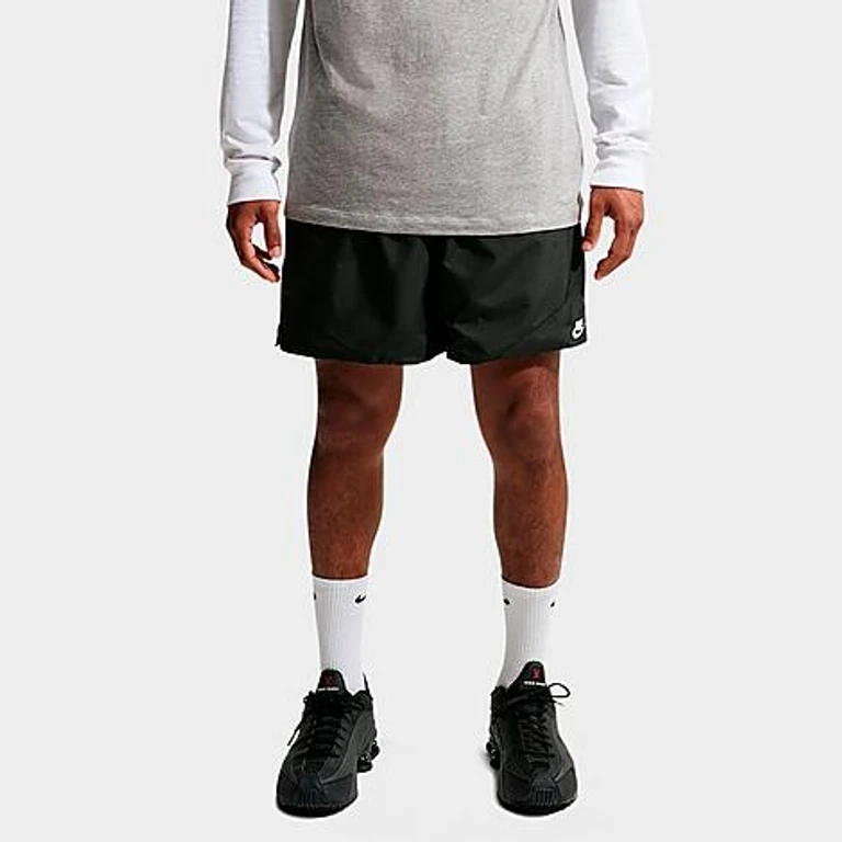Nike Men's Windrunner Lightweight Woven Shorts in Black/White Size: XS