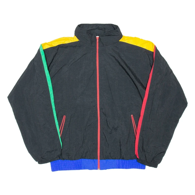 Mens Shell Jacket Black Nylon L