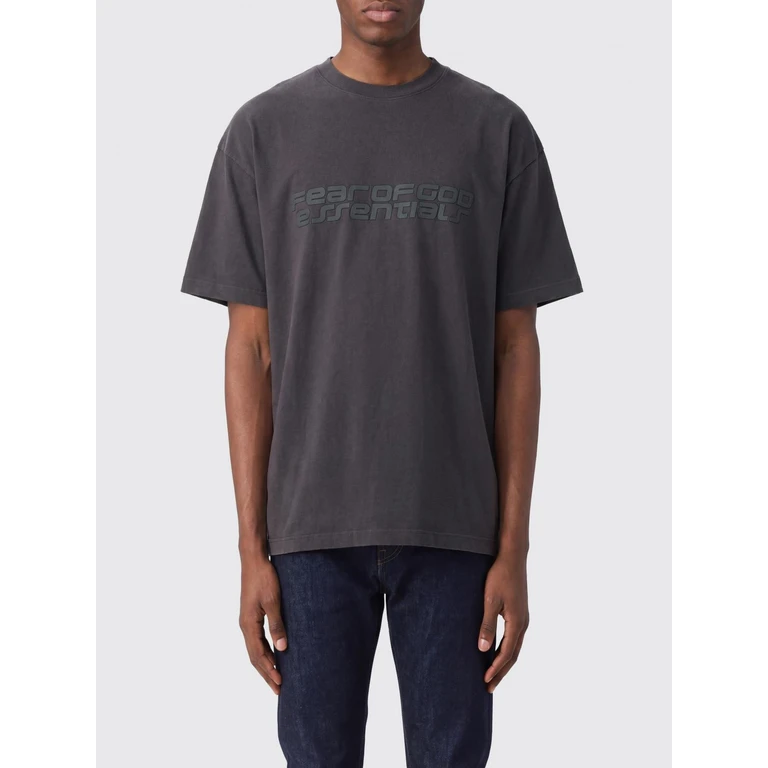 Slogan-Print Cotton Crew-Neck T-Shirt (125HO254473FVINTAGEBLACK)