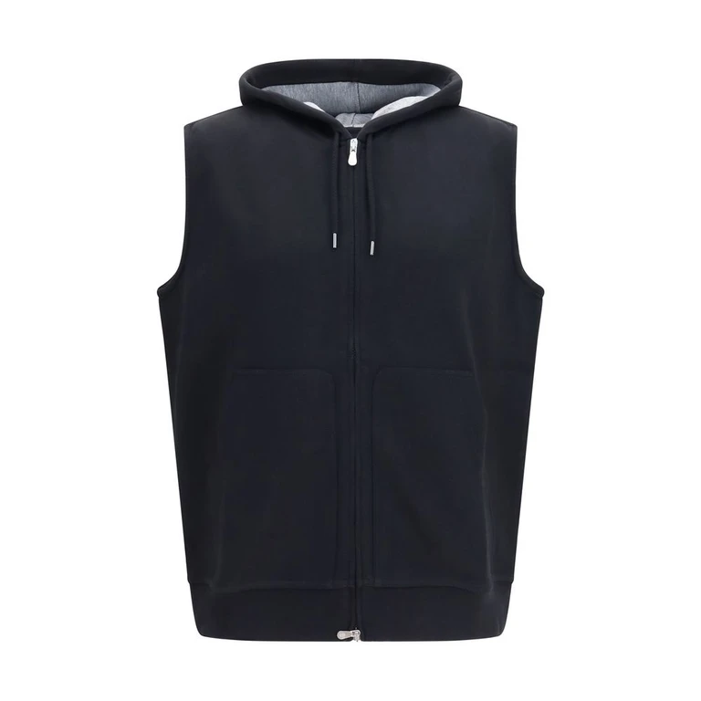 Brunello Cucinelli Black Cotton Sweatshirt Clothing - Men