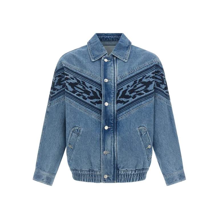 Marant Blue Cotton Denim Jacket Clothing - Men