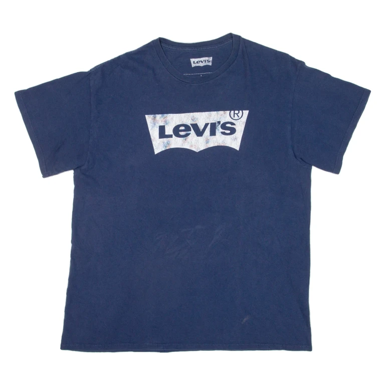 LEVI'S Mens T-Shirt Blue L